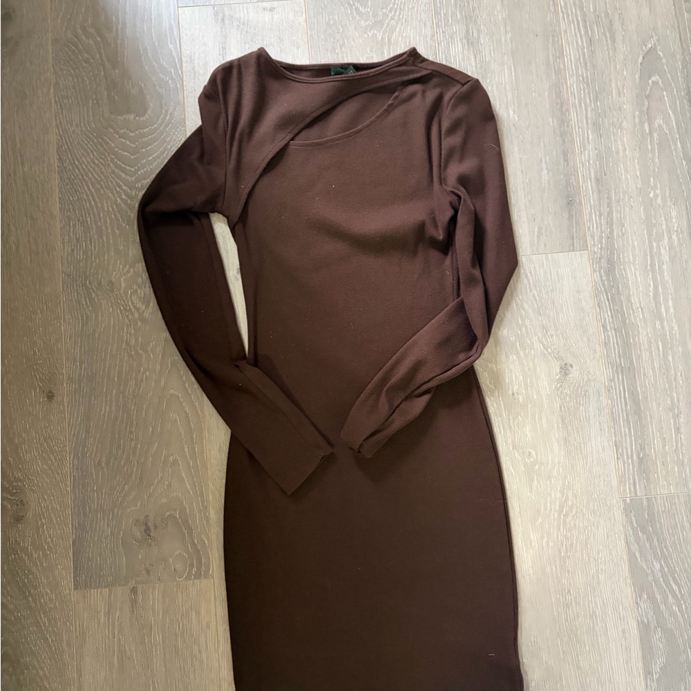 Wild Fable Chocolate Long Sleeve Dress